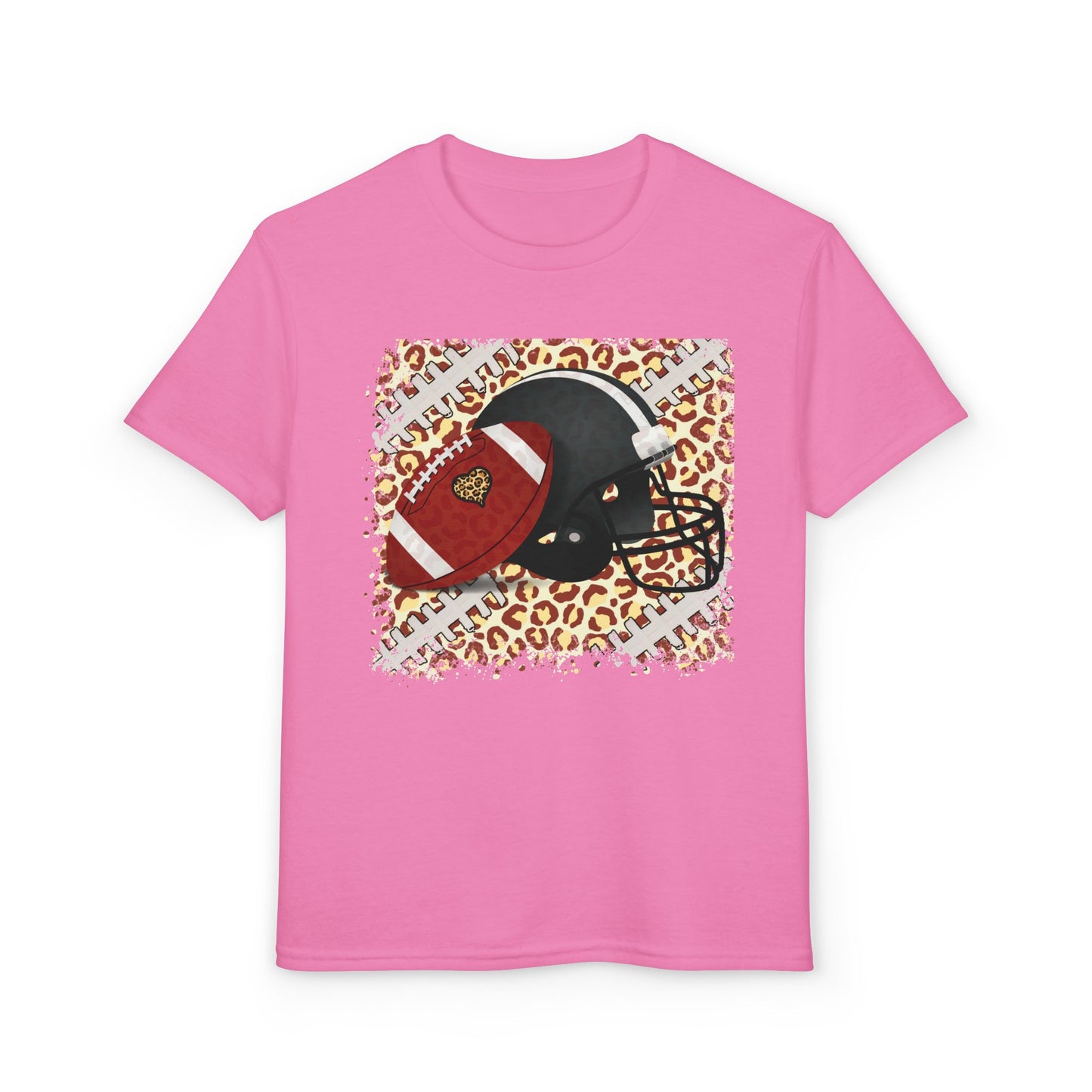 Youth Football Leopard Graphic Tee