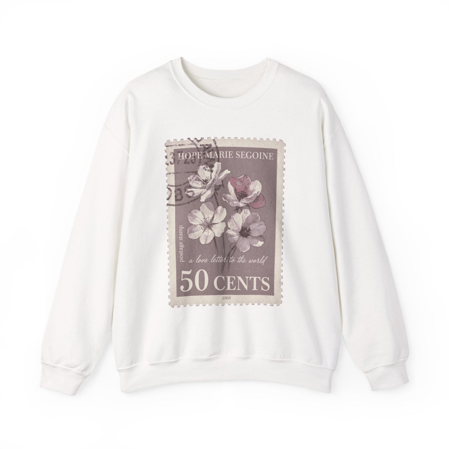 Wildflower Postage Stamp Crewneck