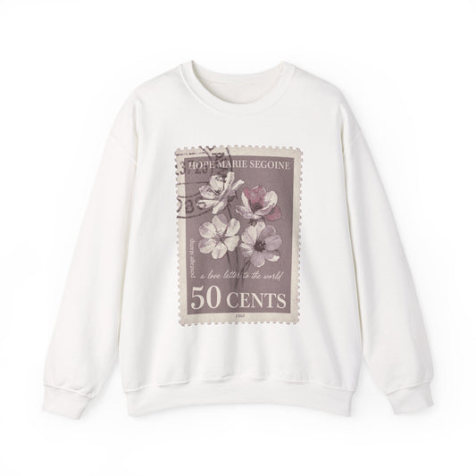 Wildflower Postage Stamp Crewneck