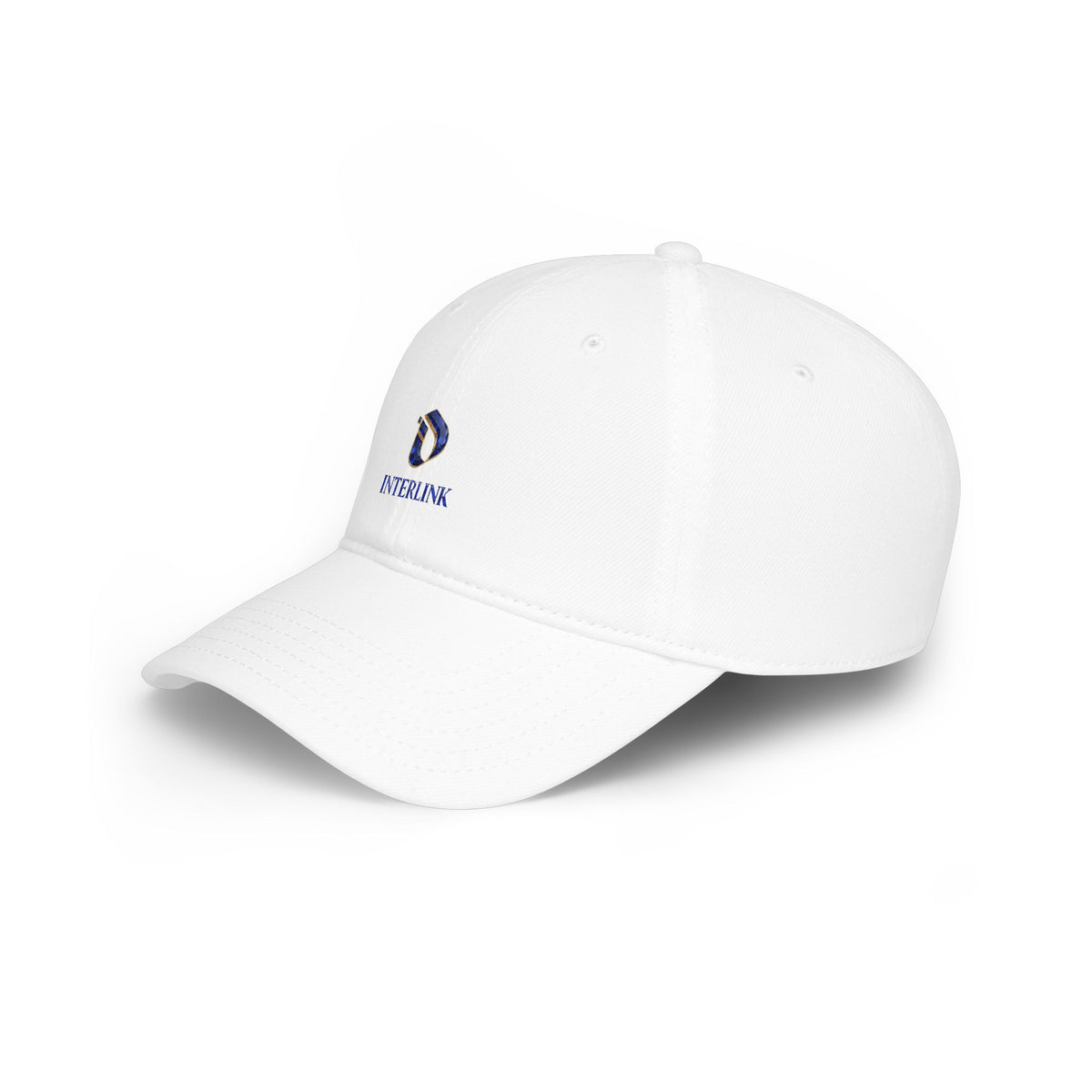 Gem-Cut Sapphire Interlink Cotton Twill Cap