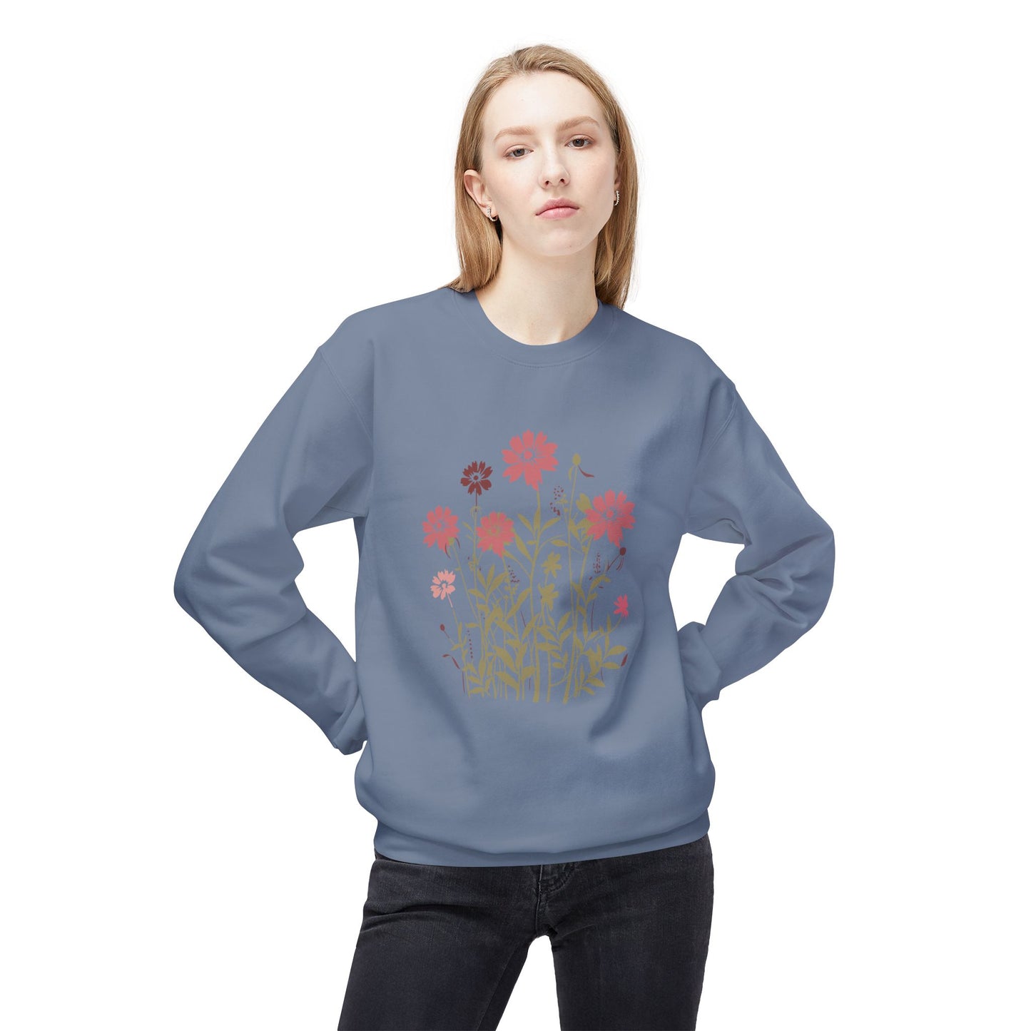 Wildflower Garden Graphic Crewneck Sweatshirt