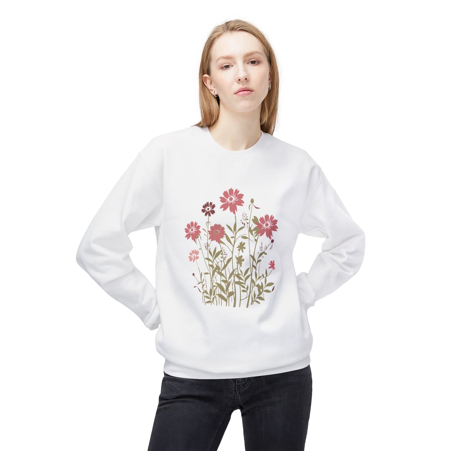 Wildflower Garden Graphic Crewneck Sweatshirt