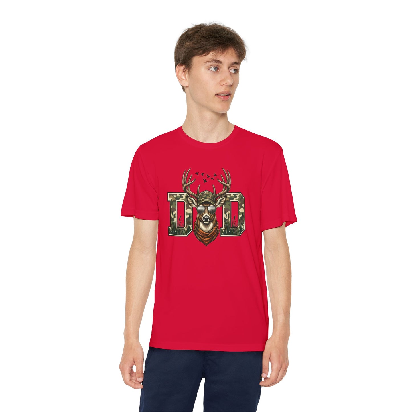 Youth Camo Deer Graphic T-Shirt